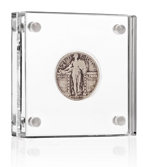 Acrylic Display for US Quarter Medal Blocks Display for US Quarters